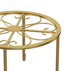 Modern Iron Plant Stand Black Golden Indoor Outdoor