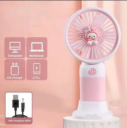 Mini Air Cooler Fan with LED Light & USB Power