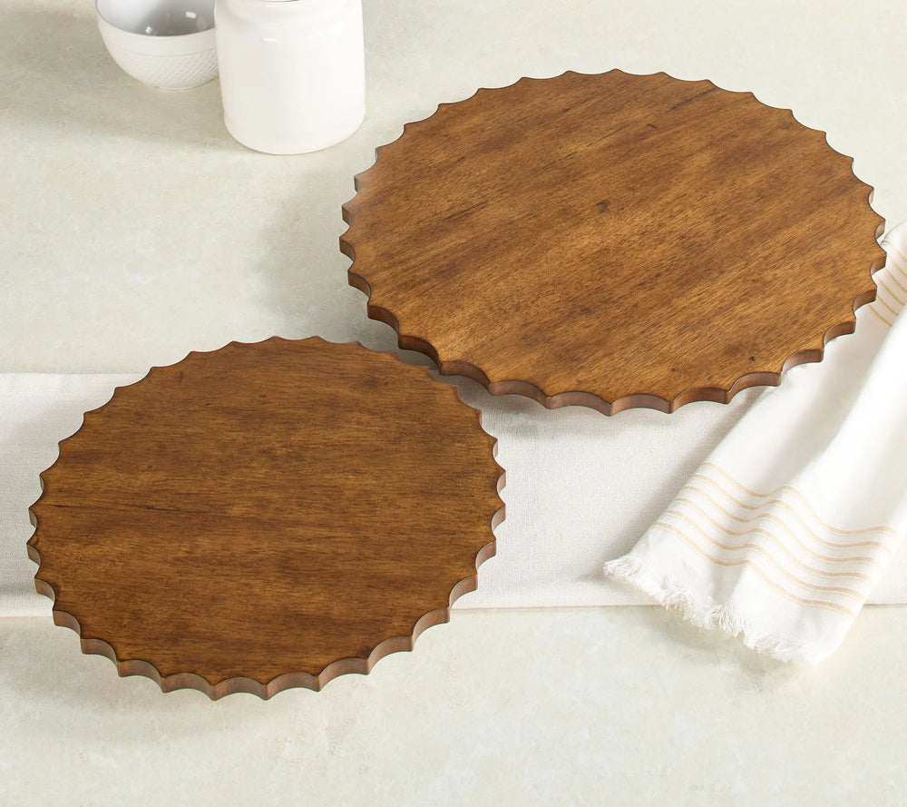Home Reflections Set of 2 Wooden Trays