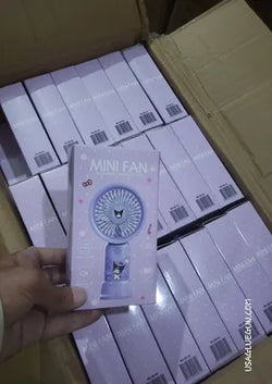 Battery Operated Mini Fan Foldable Desk Desktop Fans with LED Display for Home Office Bedroom Outdoor Travel