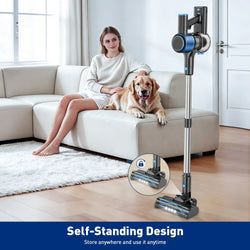 Cordless Vacuum Cleaner, 3 Cleaning Modes, Anti-Tangle Design, 1.5L Dust Cup,Lightweight&Portable Vacuum for Hard Floors, Carpets, Pet Hair, Cars, Home Cleaning Tool, House Cleaning Gadgets