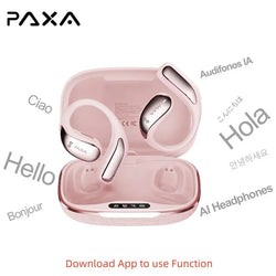 【Free Shipping】Paxa Vogbuds 5 Pro OWS Smart Voice Assistant Headset,Dynamic Stereo Sound Earbuds with ENC Call Noise Canceling Mic, Digital Battery Display