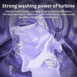 Portable Collapsible Washing Machine Lavender 3cm ABS