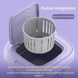 Portable Collapsible Washing Machine Lavender 3cm ABS