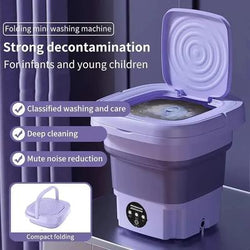Portable Collapsible Washing Machine Lavender 3cm ABS