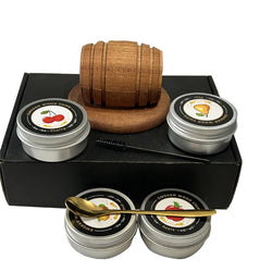 Cocktail Smoker Kit with Apple Cherry Oak Pecan Wood Chips Whiskey Wooden Smoked Wood Hood Smoker for Bar Drinks Kitchen Tools