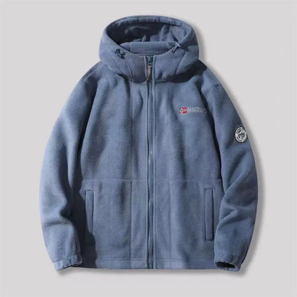 Autumn Winter Outdoor High-Quality Thickened Warm Sports Running with Hat Patagonia Jacket Comfortable Windproof Fleece Warm Top