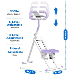Yagud Fitness Stair Stepper W/ Handlebar, Extended Step Range Climber Machine for Legs & Core Workouts, Home Workout Equipment Summerwins