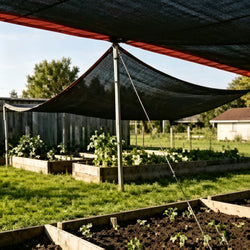 93% Blackout Cloth (Black) - 10 X 13Ftuv-Resistant Shade Net Withreinforced Rivets, Suitable for Outdooradventures / Camping / Garden / Patio/ Greenhouse.Mesh Shade Cloth