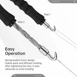 New Semi-Automatic Rebar Tying Machine Wire Knoting Pliers Straight Pull Bar Binding Hook Construction Site Winding Tool