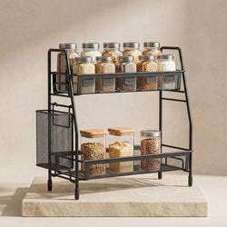 Black Stainless Steel Kitchen Storage Organizer 1 Pc